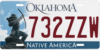 OK license plate 732ZZW