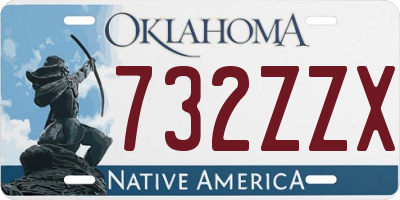 OK license plate 732ZZX