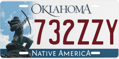 OK license plate 732ZZY