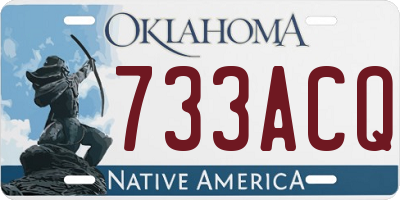 OK license plate 733ACQ