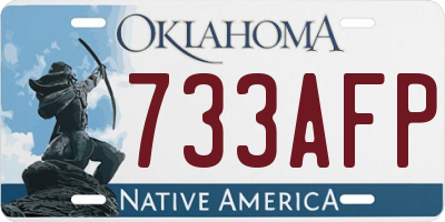 OK license plate 733AFP