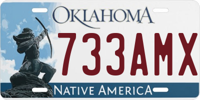 OK license plate 733AMX
