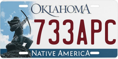 OK license plate 733APC
