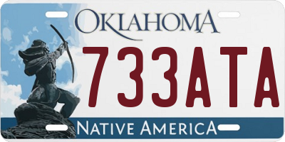 OK license plate 733ATA