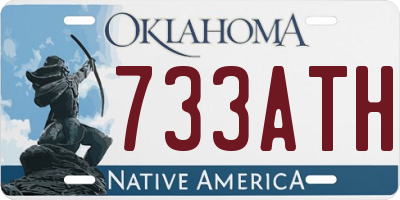 OK license plate 733ATH