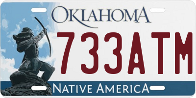 OK license plate 733ATM