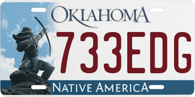 OK license plate 733EDG