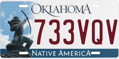 OK license plate 733VQV