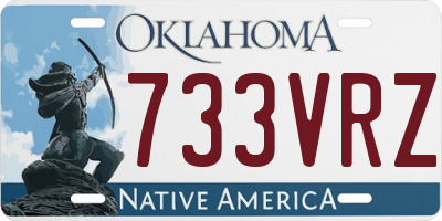 OK license plate 733VRZ