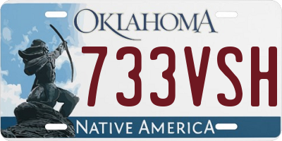 OK license plate 733VSH