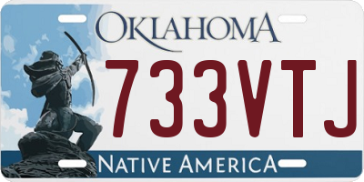 OK license plate 733VTJ
