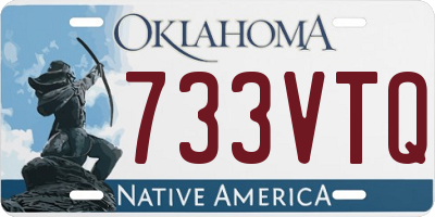 OK license plate 733VTQ