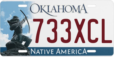 OK license plate 733XCL