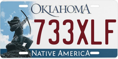 OK license plate 733XLF