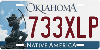 OK license plate 733XLP