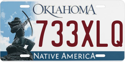 OK license plate 733XLQ