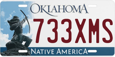 OK license plate 733XMS
