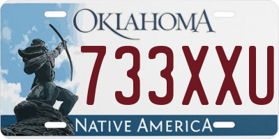 OK license plate 733XXU