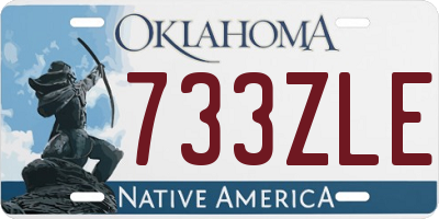 OK license plate 733ZLE