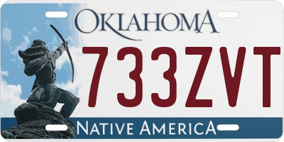 OK license plate 733ZVT