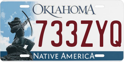 OK license plate 733ZYQ