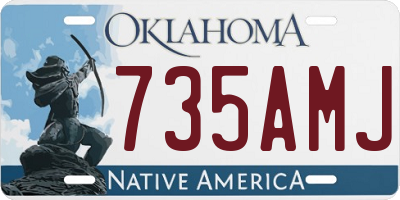 OK license plate 735AMJ