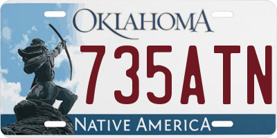 OK license plate 735ATN