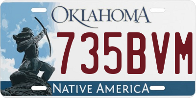 OK license plate 735BVM