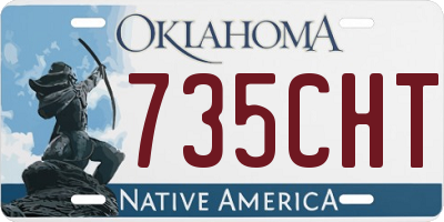 OK license plate 735CHT