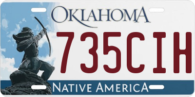 OK license plate 735CIH