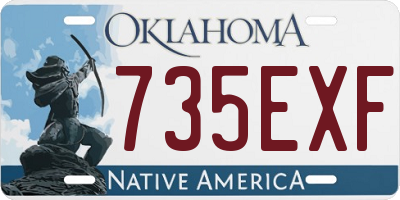 OK license plate 735EXF