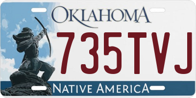 OK license plate 735TVJ