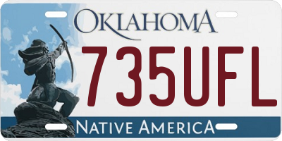 OK license plate 735UFL