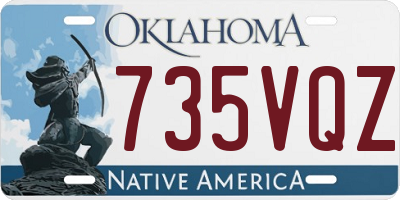 OK license plate 735VQZ