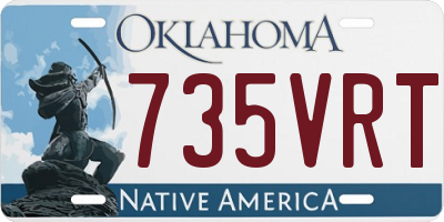 OK license plate 735VRT