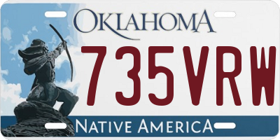 OK license plate 735VRW
