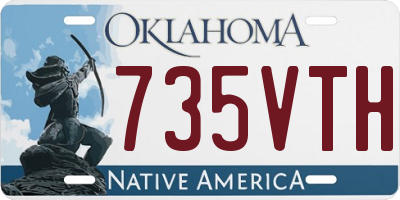 OK license plate 735VTH