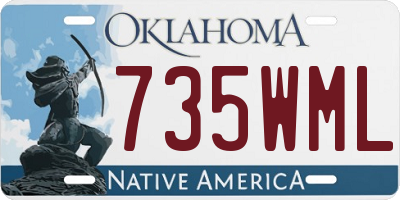 OK license plate 735WML