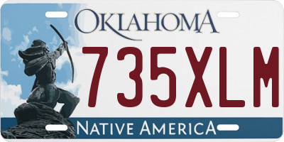 OK license plate 735XLM