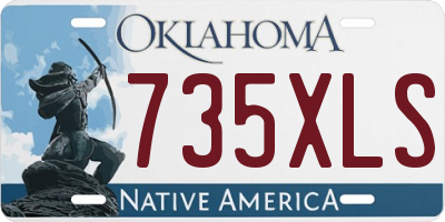 OK license plate 735XLS