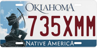 OK license plate 735XMM