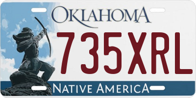 OK license plate 735XRL
