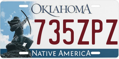 OK license plate 735ZPZ