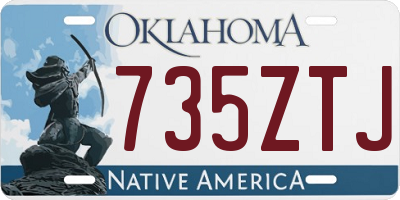 OK license plate 735ZTJ