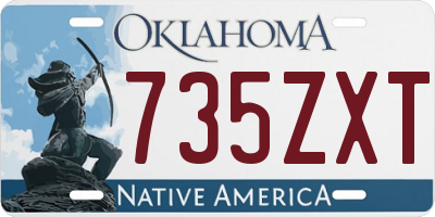 OK license plate 735ZXT