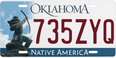 OK license plate 735ZYQ