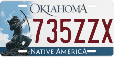 OK license plate 735ZZX