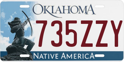 OK license plate 735ZZY
