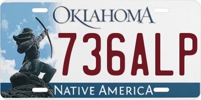 OK license plate 736ALP