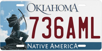 OK license plate 736AML